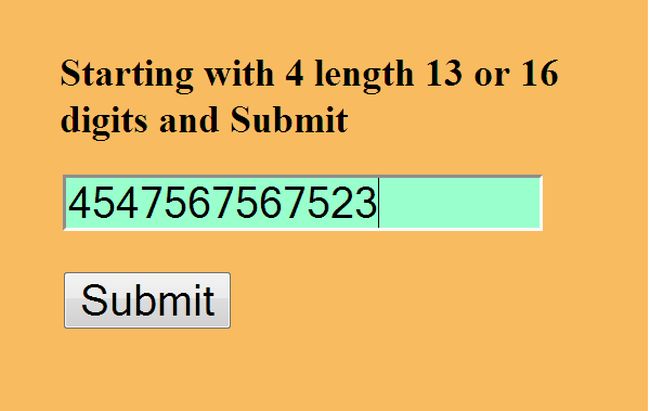 Validate Card Number in PHP